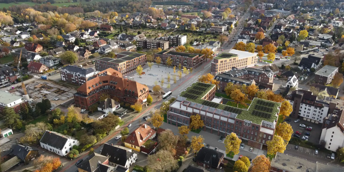 Originalaufnahme der Erdarbeiten im Brinkumer Ortskern